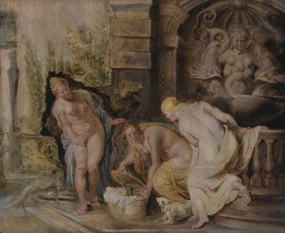 Las hijas de Cécrope descubriendo a Erictonio c.1615 de Peter Paul Rubens